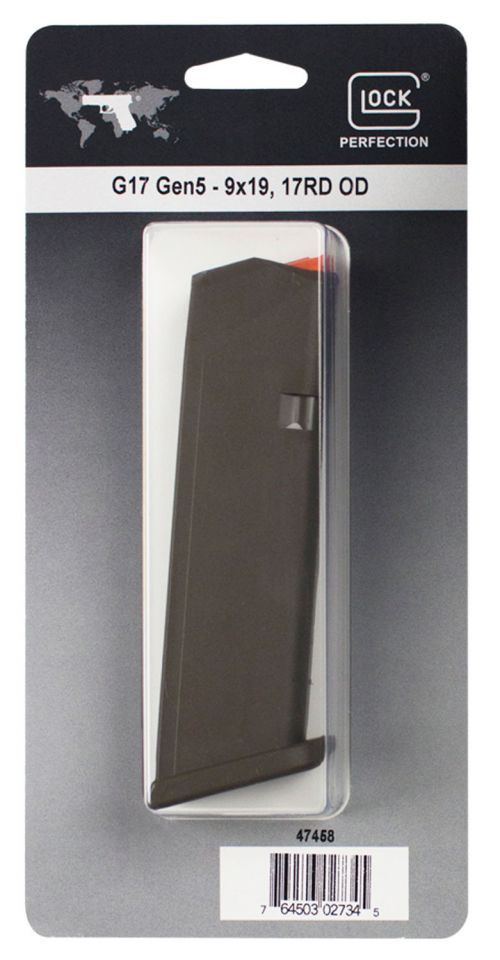 Glock 17 Round 9mm OEM Magazine 47458 OD Green
