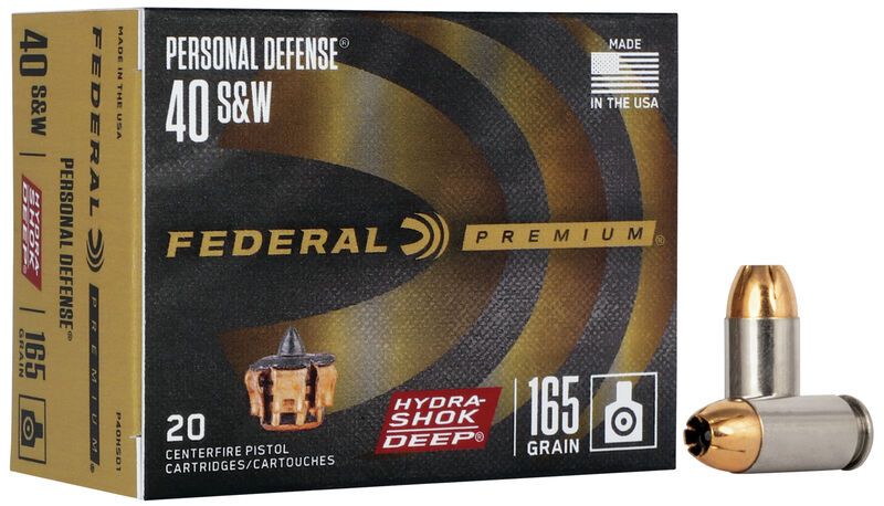Federal Premium Personal Defense Hydra-Shok Deep .40 S&W Hollow Point