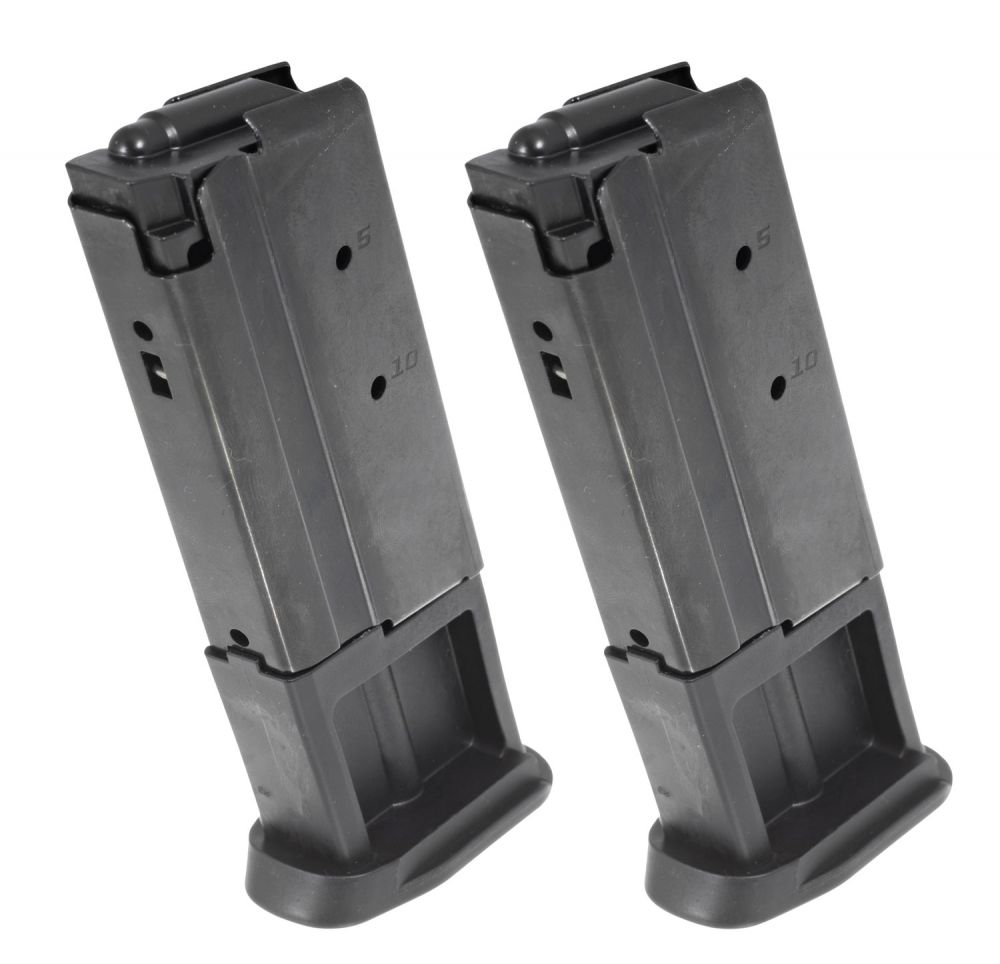 Ruger 57 Magazine Value Pack 2-Pack 5.7x28mm 10rd Steel Detachable Black