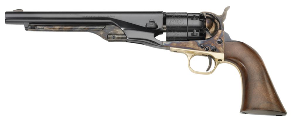 Pietta 1860 Army .44 Blued Barrel with Case Hardened Steel Frame Black Powder Percussion Revolver