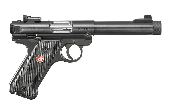 Ruger Mark IV Target Threaded .22 LR Blued Pistol