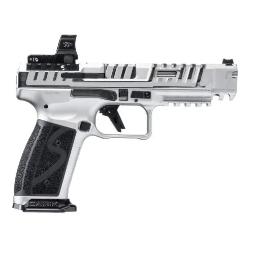 Canik SFx Rival-S Steel Frame Competition 9mm Hard Chrome Pistol w/ Mecanik MO2 Reflex Sight