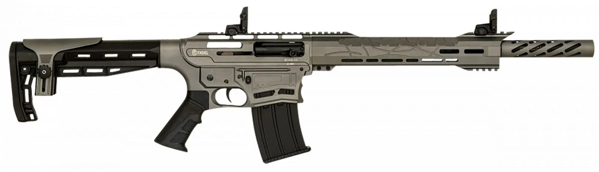 Citadel Boss-25 Tactical Defense 12 Gauge Gray Cerakote Shotgun