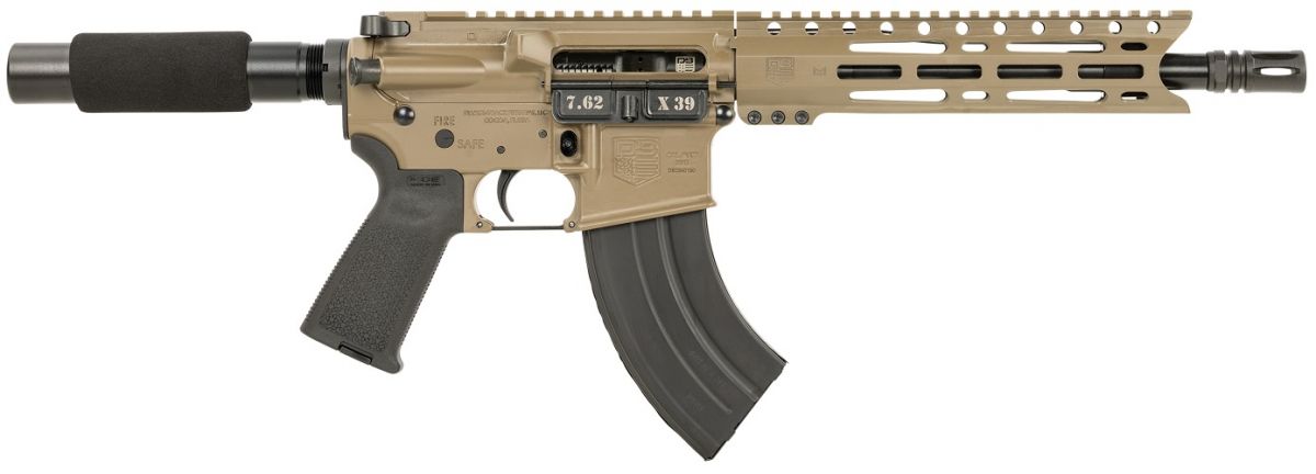 Diamondback Firearms DB15 10-inch Carbon Lower 7.62x39mm Flat Dark Earth Pistol