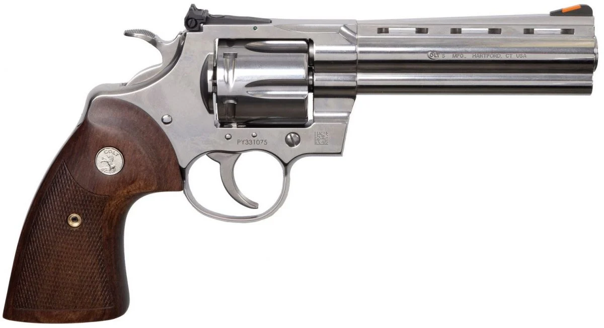 Colt Python 5 Inch .357 Mag Stainless/Silver Revolver