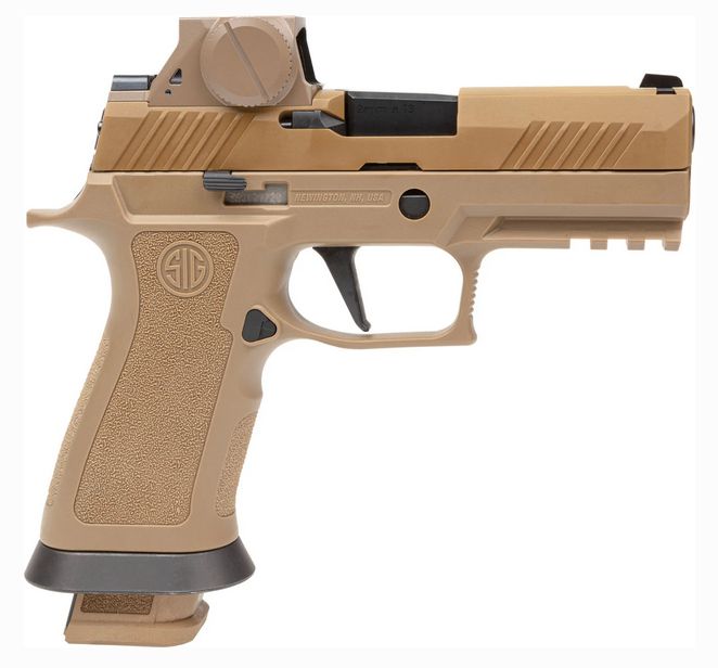 SIG Sauer P320 M18X RX X-Carry 9mm Brown Pistol w/ ROMEO-M17