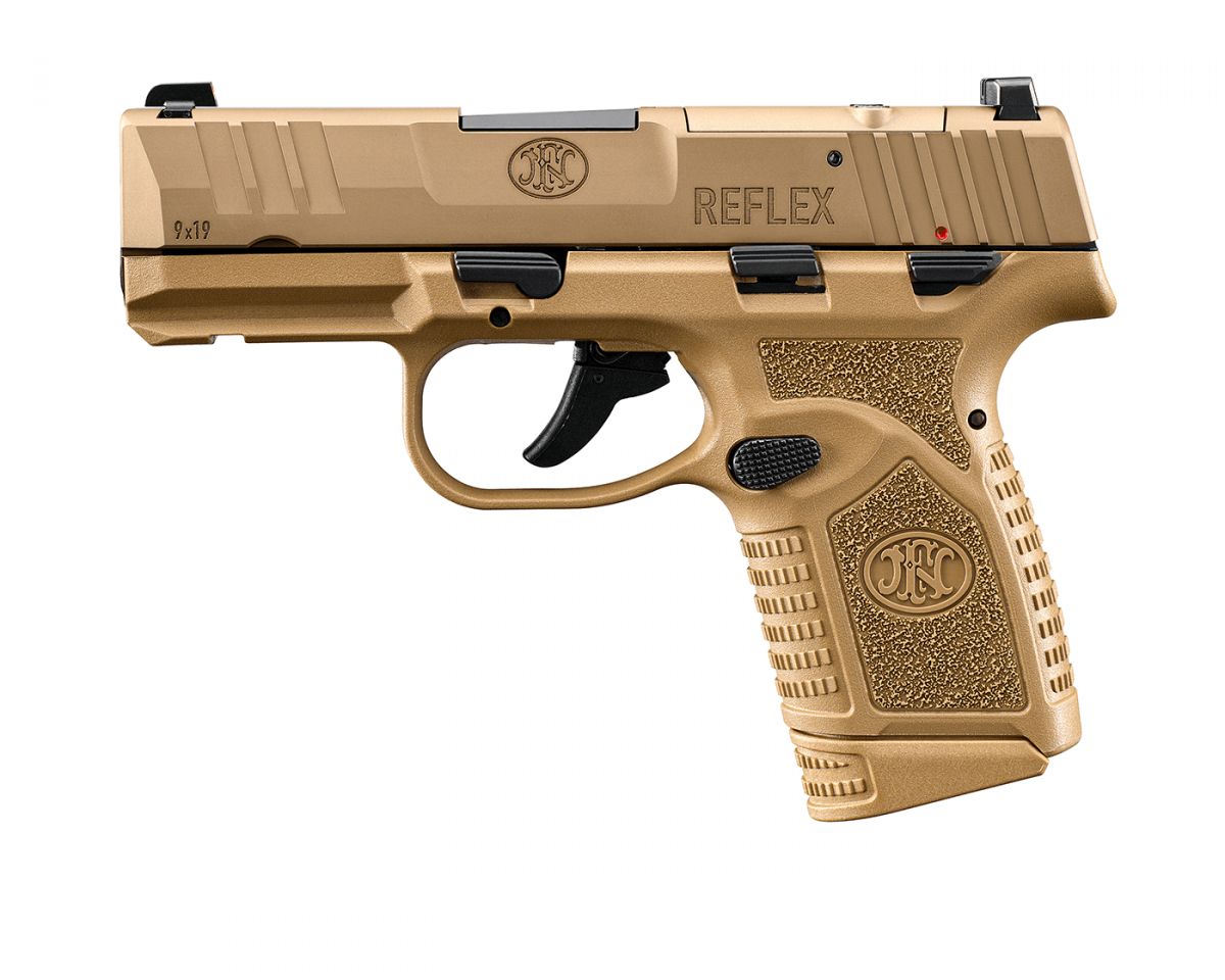 FN Reflex Compact Optics Ready 9mm Flat Dark Earth PVD Pistol
