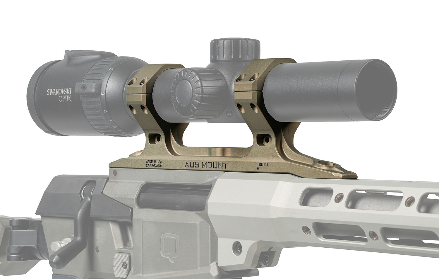 Q AUS MOUNT 30MM DIA DIRECT THE FIX CLEAR