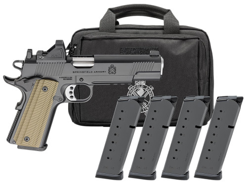 Springfield Armory 1911 Operator AOS Gear Pac .45 ACP Blue/Black Pistol w/ Viridian RFX11 Green Dot