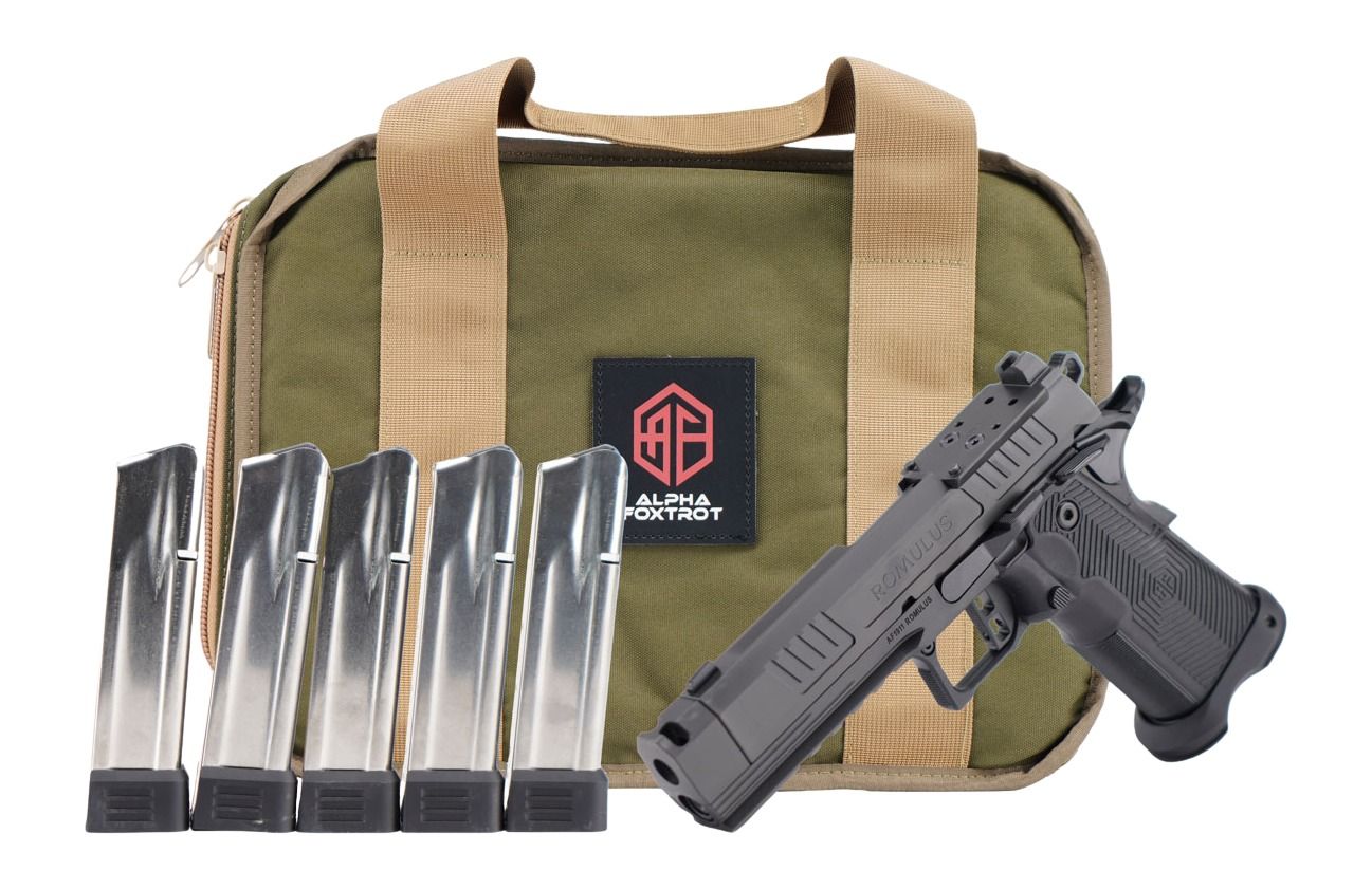 Alpha Foxtrot AF1911 Romulus Promo Compensated 9mm Black Pistol