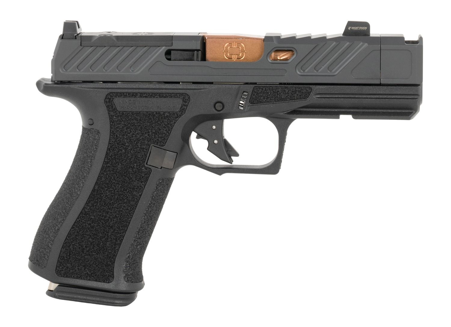 Shadow Systems CR920XP Elite Subcompact Frame 9mm 15+1 3.65" Compensated/Match Grade Spiral Bronze TICN Barrel,