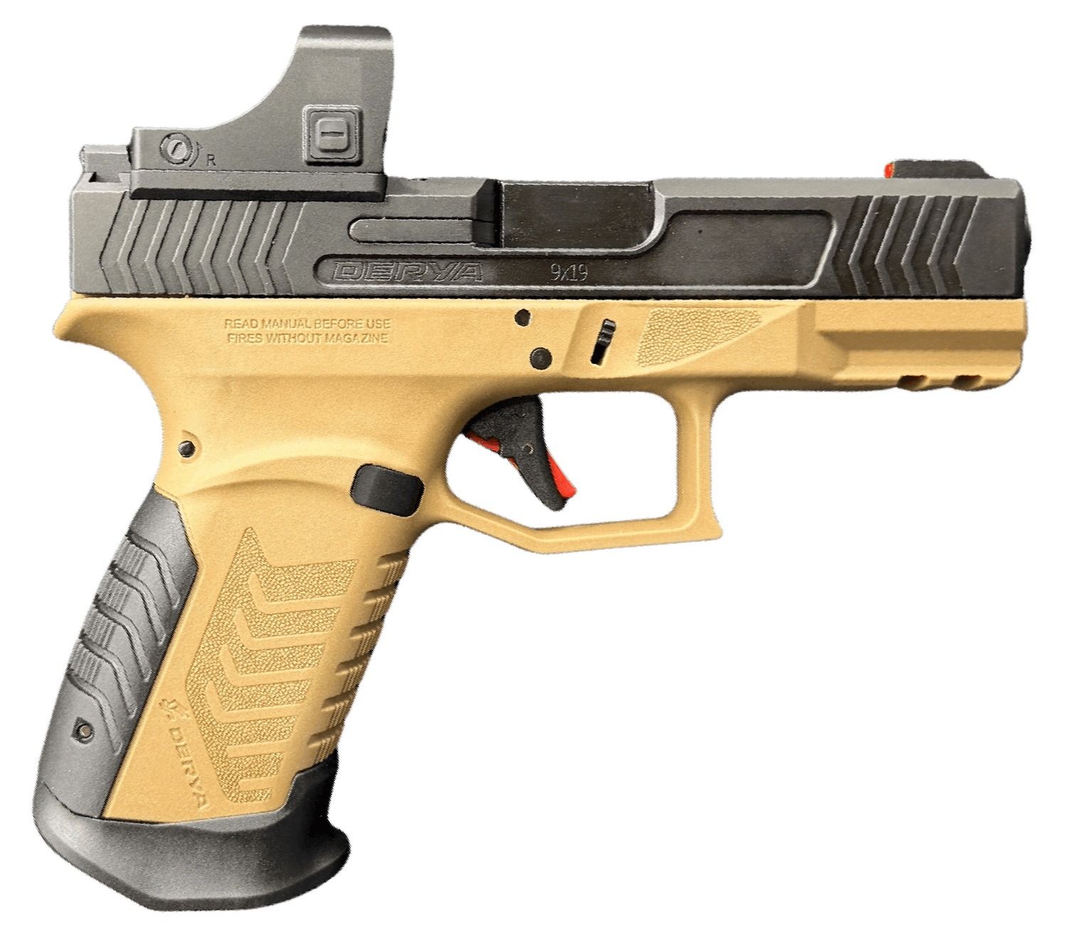 DERYA DY9 9MM 15R 4.02 Green DOT