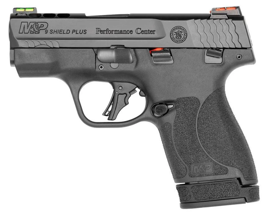 Smith & Wesson M&P 9 Shield Plus Ported Performance Center 9mm Blue/Black Pistol