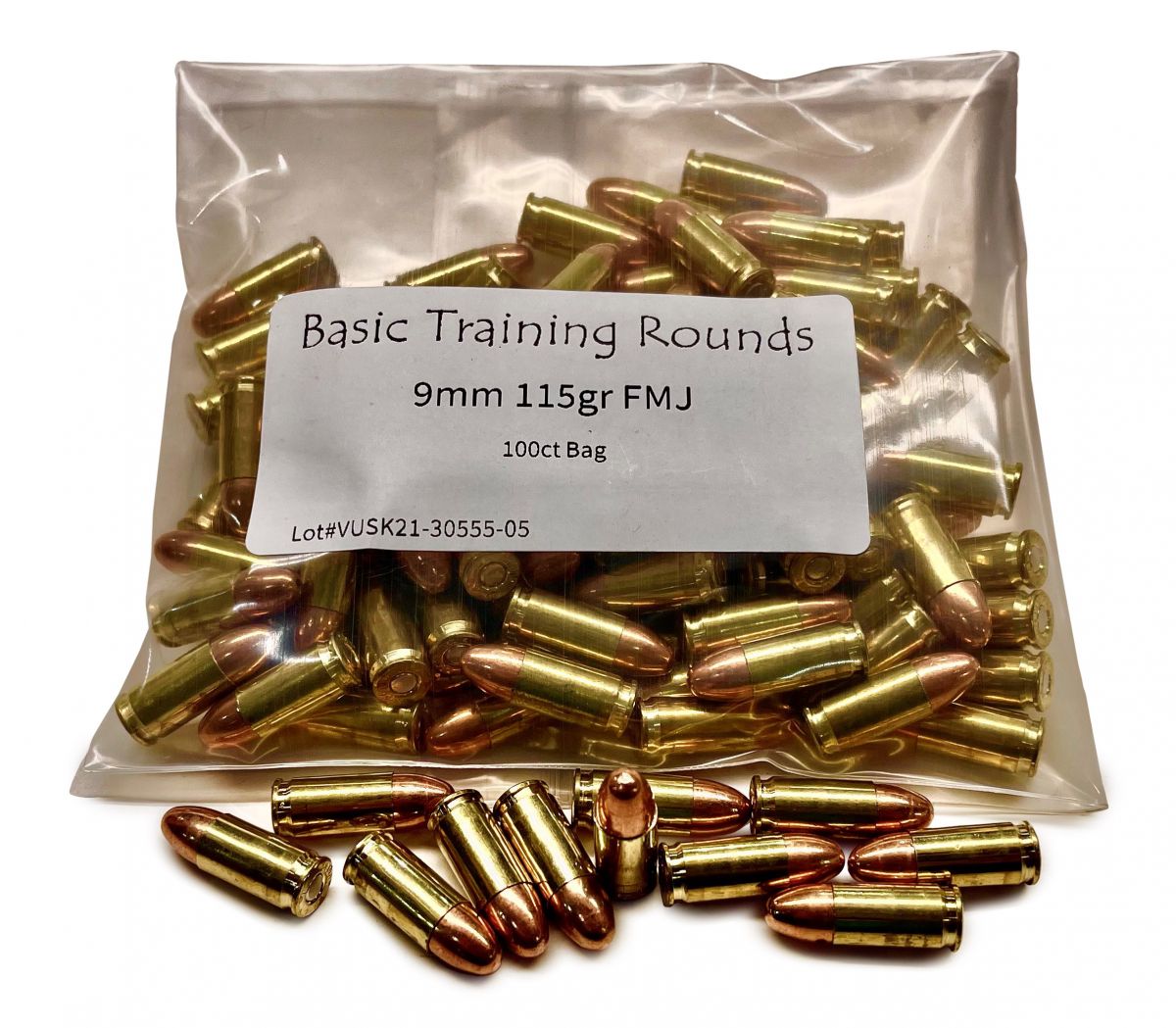 Legend Basic Training Rounds Full Metal Jacket 9mm Ammo 100 Rd