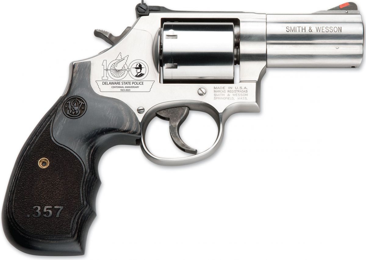 Smith & Wesson 686 Plus Delaware State Police 100th Anniversary .357 Mag Stainless Steel Revolver