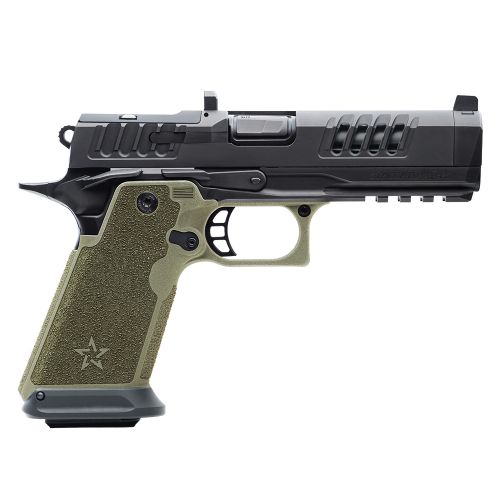 Staccato Limited Edition HD P4.5 Premium Package 9mm Pistol, OD Green Grip