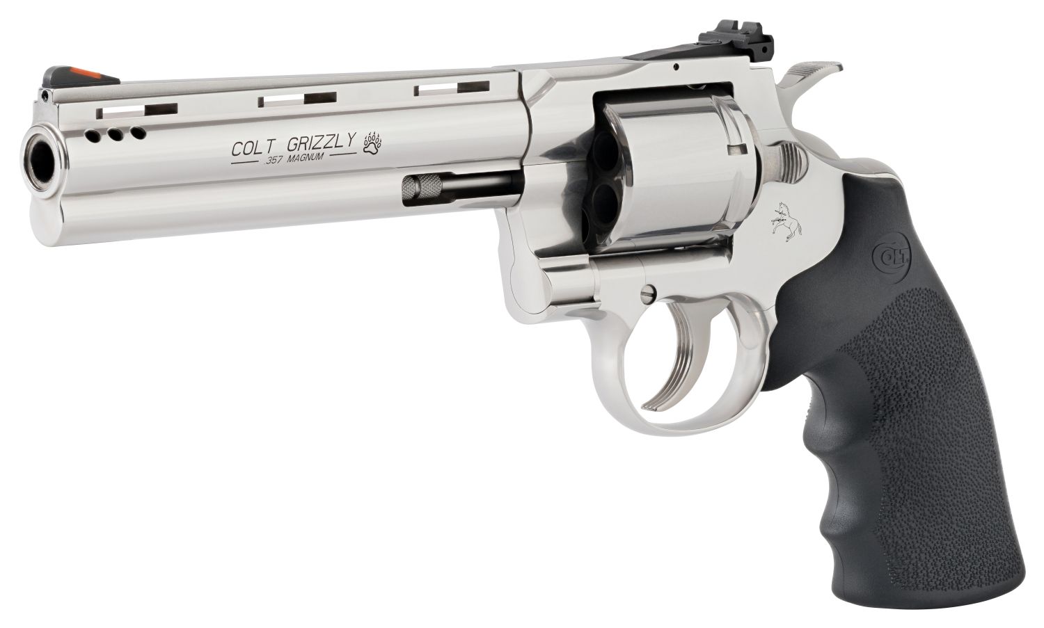 Colt Grizzly Unfluted Ported .357 Mag Stainless Steel Revolver