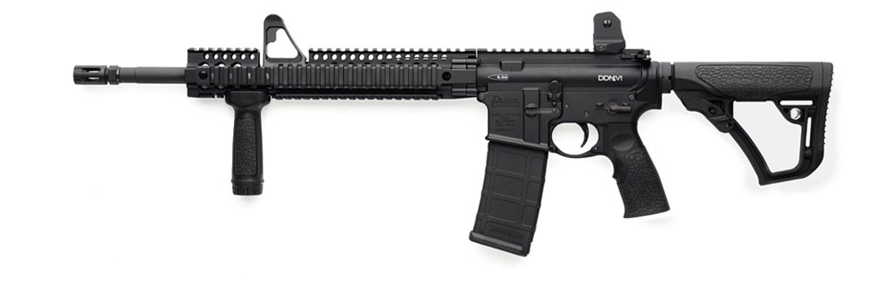 Daniel Defense DDM4V1 California Compliant Bullet Button .223 Remington 5.56 NATO Blue/Black Rifle