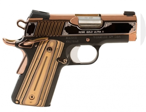 Kimber Ultra II Rose Gold .45 ACP Rose Gold PVD Slide and KimPro Matte Black Frame Pistol