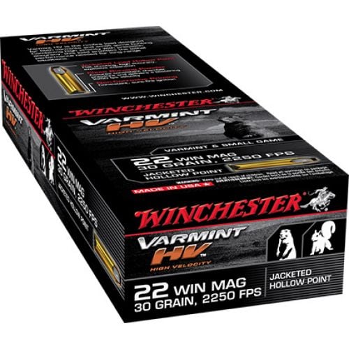 Winchester Varmint HV JHP .22 WMR