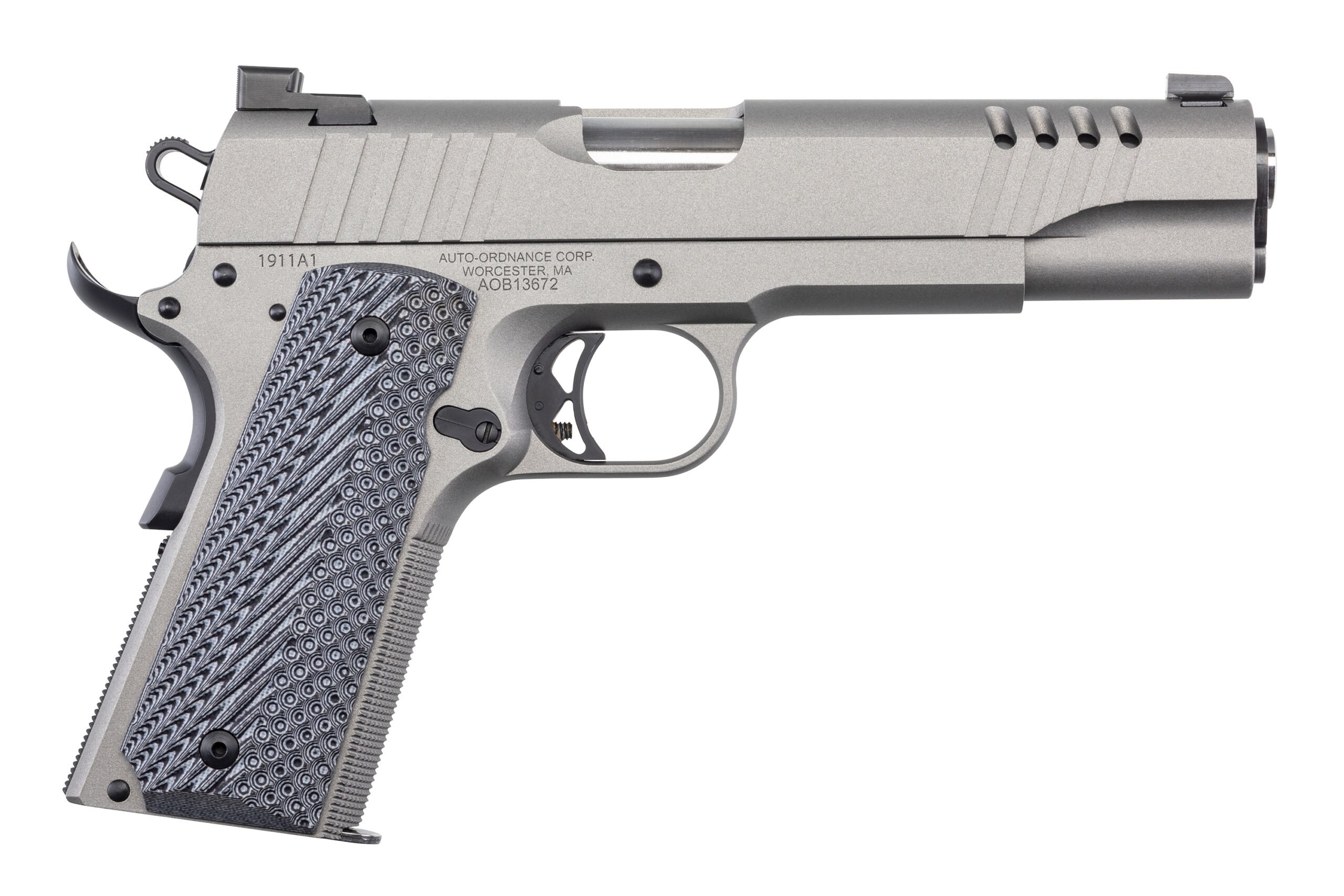 Auto-Ordnance 1911TCA Full Size .45 ACP Stainless Steel Pistol