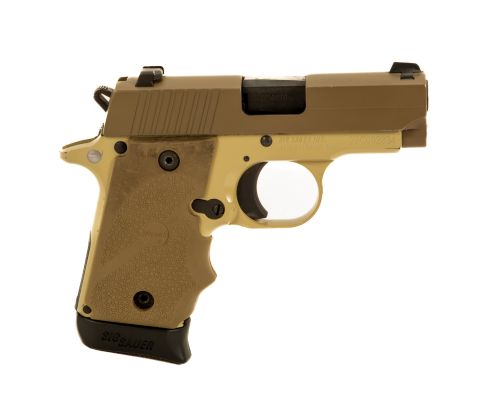 Used Sig Sauer P238, .380 ACP, 2 Magazines, FDE, Factory Box