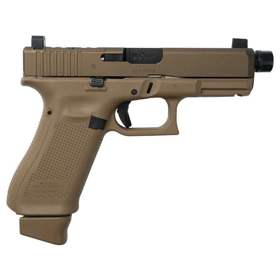 Glock 19X HUSH Optic Ready Threaded Barrel 9mm Coyote Pistol