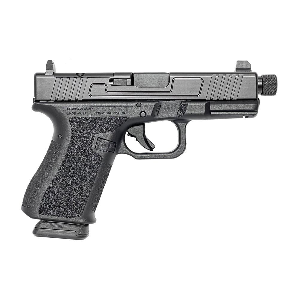 Combat Armory CA19 Optic Ready Threaded Barrel Tall Sights 9mm Pistol