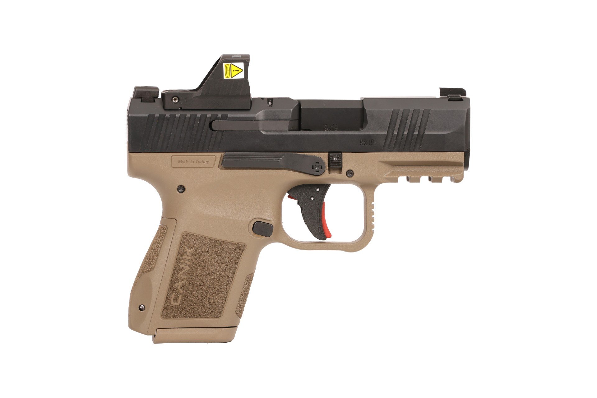 Canik METE MC9 Compact 9mm Black/FDE Pistol with Mecanik MO1
