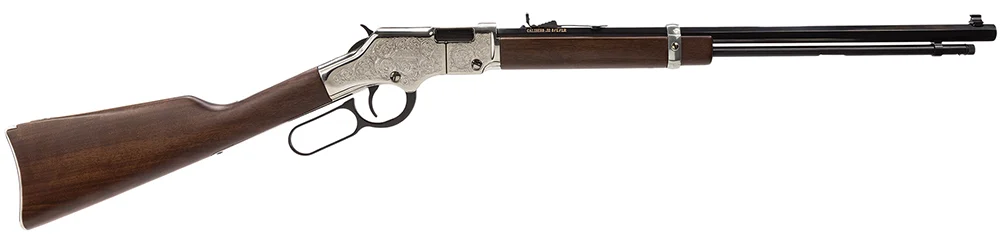 Henry Repeating Arms Silver Eagle Engraved .22 Stainless/Silver Lever Action Rifle