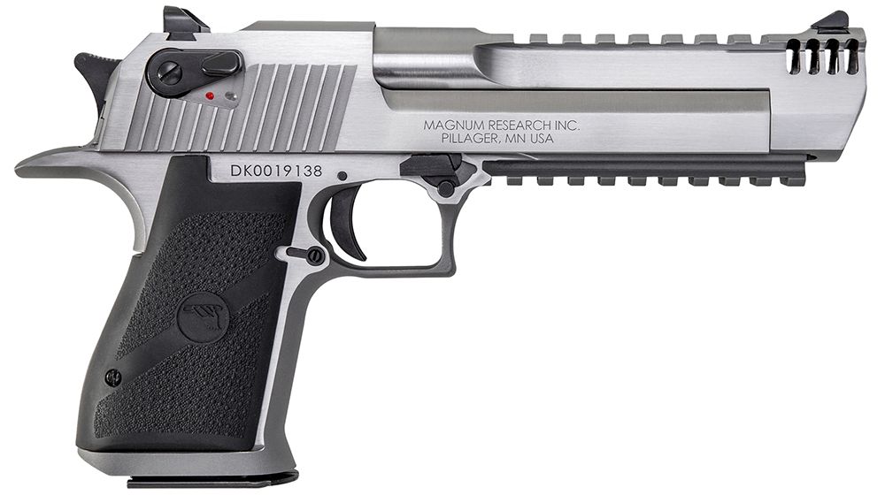 Magnum Research Desert Eagle Mark XIX Muzzle Brake .50 AE Stainless Pistol