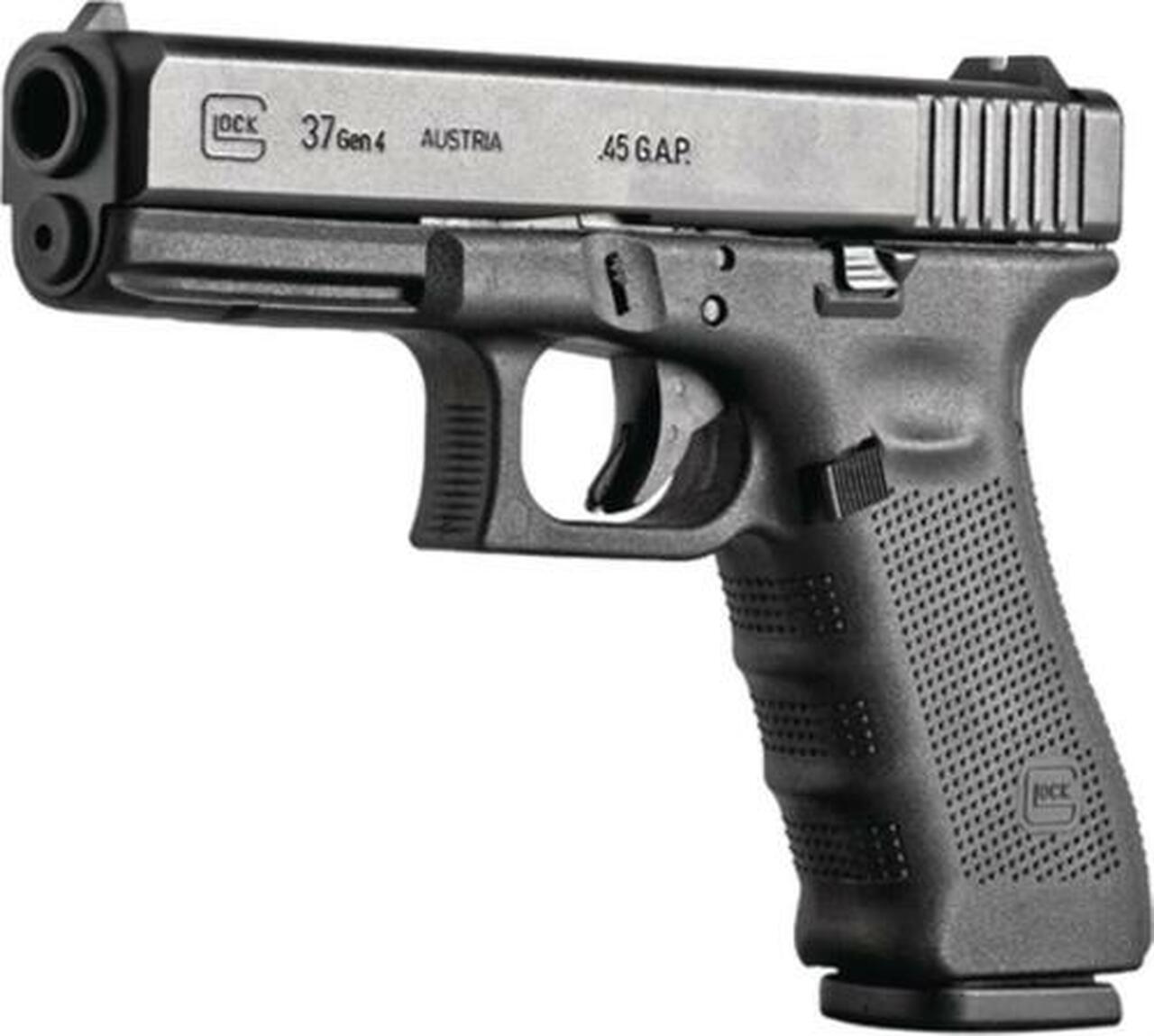 Glock G37 Gen4 .45 GAP, 4.6″ Barrel, Black, Fixed Sights, 10rd ...