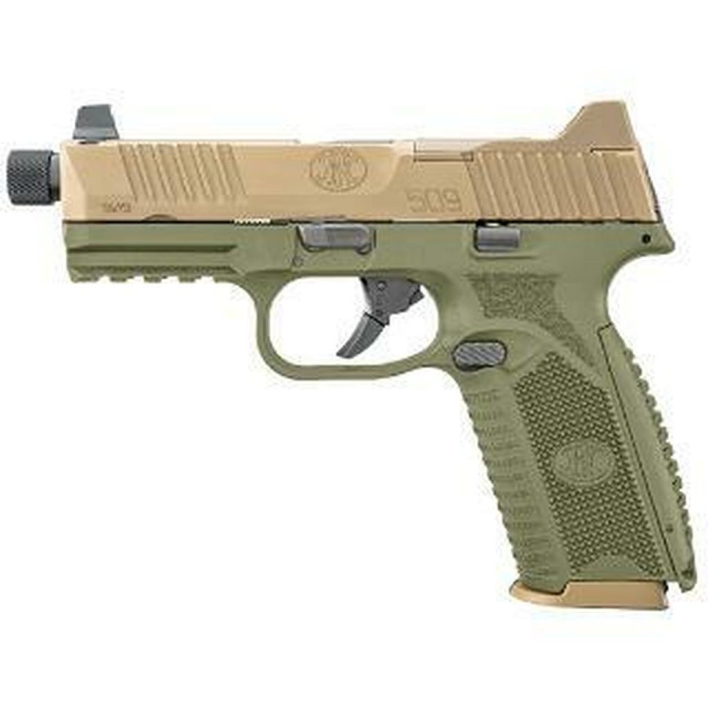 fn-509-tactical-9mm-4-5-threaded-barrel-od-green-frame-flat-dark