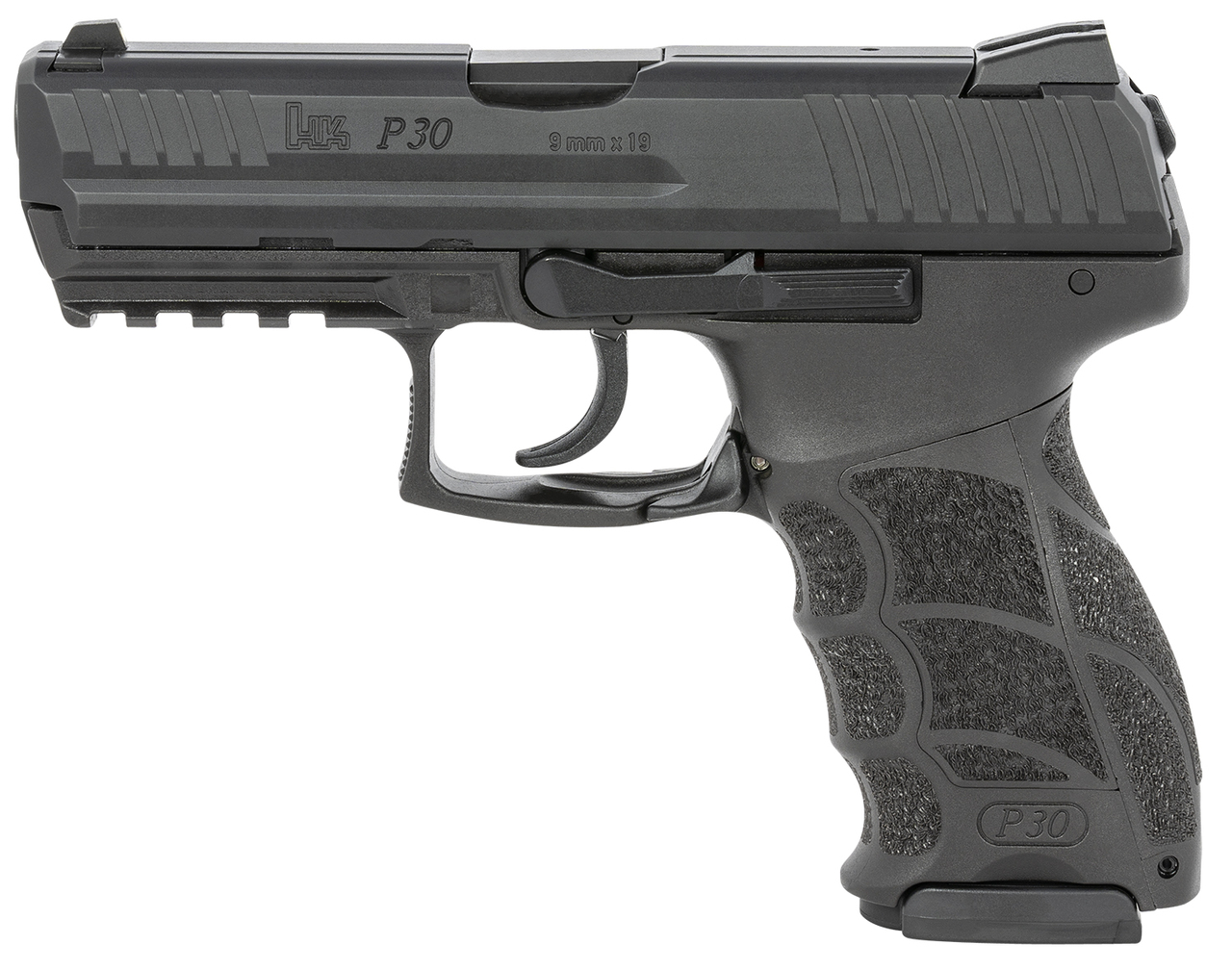 HK P30 V1 Light LEM 9mm, 3.85" Barrel, Fixed Sights, NTS, Black, 17rd ...